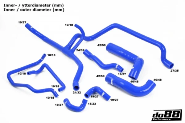 DO88 PERFORMANCE - TUBI DEL LIQUIDO DI RAFFREDDAMENTO BMW 320 325 E36 1990-1996 - immagine 3