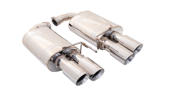 XFORCE VAREX - SISTEMA AXLE-BACK DA 3" CON SILENZIATORI OVALI E TERMINALI QUADRUPLI, ACCIAIO INOSSIDABILE 304