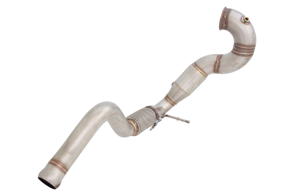XFORCE VAREX - DOWNPIPE DA 3" CON CATALIZZATORE AD ALTO FLUSSO, ACCIAIO INOSSIDABILE 201 OPACO - immagine 2
