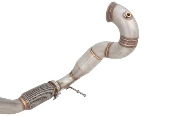 XFORCE VAREX - DOWNPIPE DA 3" CON CATALIZZATORE AD ALTO FLUSSO, ACCIAIO INOSSIDABILE 201 OPACO - immagine 3
