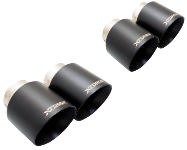 XFORCE VAREX - TERMINALI NERI OPACHI DA 4"