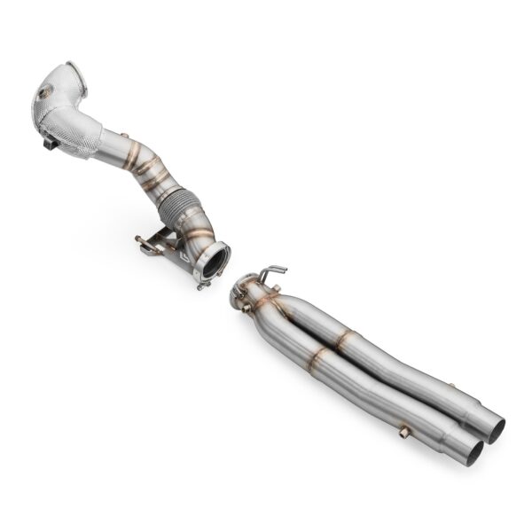 RM MOTORS - DOWNPIPE AUDI TTRS RS3 8Y RSQ3 Cupra Formentor VZ5 2.5 TFSI + SCUDO TERMICO - immagine 2