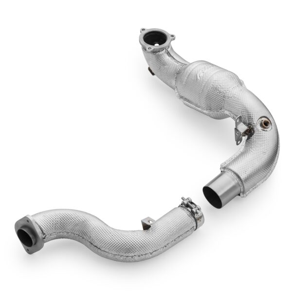 RM MOTORS - DOWNPIPE MERCEDES-AMG A35 GPF W177 4MATIC + SCUDO TERMICO E CATALIZZATORE