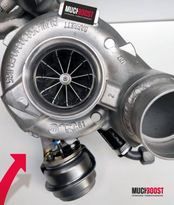 MUCHBOOST - TURBOCOMPRESSORE UPGRADE BILLET WHEEL GTB2871VK HYBRID TURBO VACUUM CONVERTED 1.9/2.0 TDI