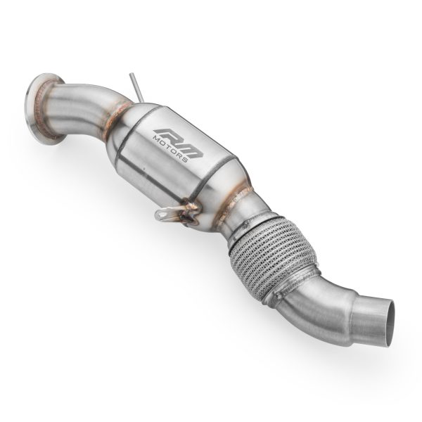 RM MOTORS - DOWNPIPE BMW E90 E91 E92 E93 325d 330d 330xd M57N2 + SILENZIATORE