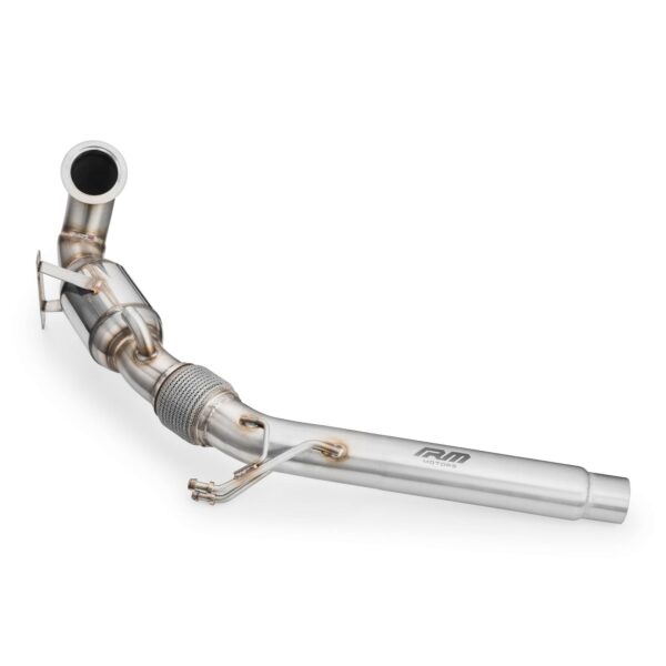 RM MOTORS - DOWNPIPE AUDI A3 2.0 TFSI 8VS 8VM LEON CUPRA Mk3 1.8 TSI + CATALIZZATORE - immagine 2