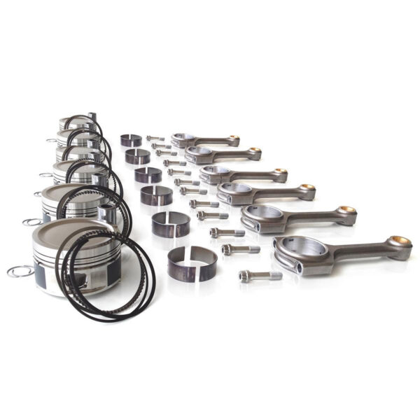 BAR-TEK FORGED PISTONS & STEEL CONNECTING ROD SET V6 24V