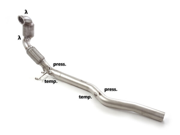 RAGAZZON - DOWNPIPE KAT + ELIMINAZIONE FILTRO OPF/GPF - VOLKSWAGEN GOLF Mk8 – R 2.0TSI 4MOTION (235kW) 12/2020>