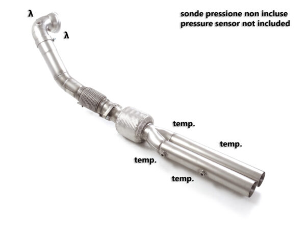 RAGAZZON - DOWNPIPE SKAT + ELIMINAZIONE FAP - AUDI TTRS 8S – COUPE' 2.5TFSI QUATTRO (294kW) 2019>