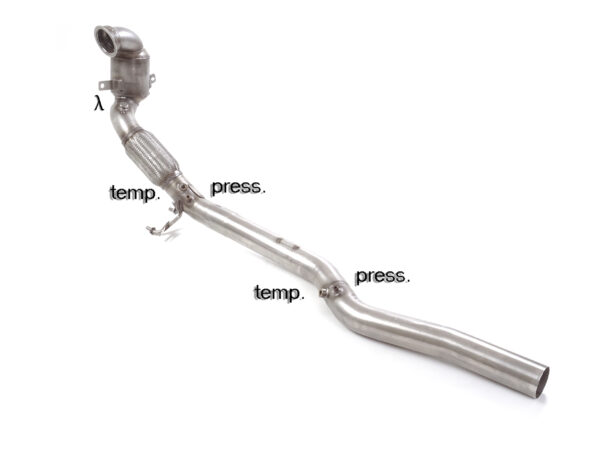 RAGAZZON - DOWNPIPE KAT + ELIMINAZIONE FILTRO OPF/GPF - AUDI TT 8S – COUPE' 40TFSI (145kW) 2018>