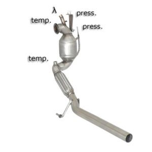 RAGAZZON - DOWNPIPE KAT + ELIMINAZIONE FAP - VOLKSWAGEN POLO Mk5 - 1.6TDi DPF (66kW) 09/2009>