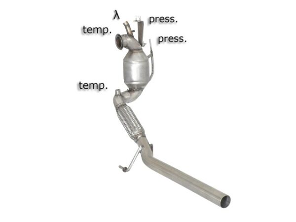 RAGAZZON - DOWNPIPE KAT + ELIMINAZIONE FAP - SKODA FABIA 5J – 1.6TDi (55/66/77kW) 2010>2014