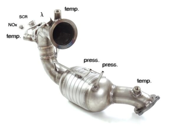 RAGAZZON - DOWNPIPE KAT + ELIMINAZIONE FAP - AUDI A7 4G8 - 3.0TDi V6 (160kW) 2014>2017