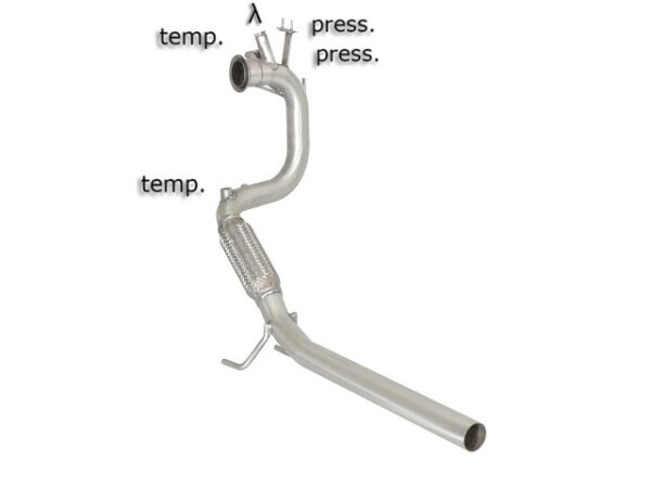 RAGAZZON - DOWNPIPE SKAT + ELIMINAZIONE FAP - VOLKSWAGEN POLO Mk5 - 1.6TDi DPF (66kW) 09/2009>