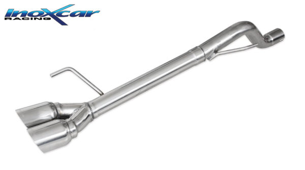 INOX CAR -  POSTERIORE SENZA SILENZIATORE CON USCITA 2 X DIAM. 80 RACING ALFA ROMEO MITO 1.4 TB QUADRIFOGLIO VERDE (170CV) 2009