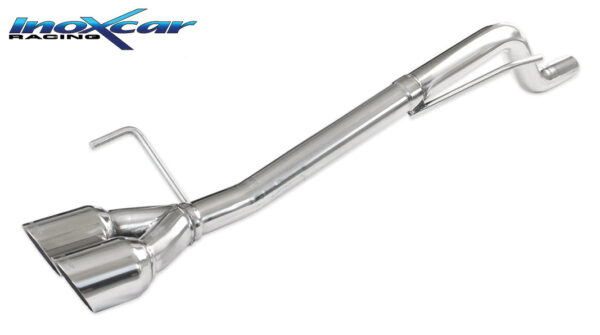 INOX CAR -  POSTERIORE SENZA SILENZIATORE CON USCITA 2 X DIAM. 80 RACING ALFA ROMEO MITO 1.4I (78CV) 2013 (DIAM. 42)