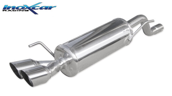 INOX CAR - POSTERIORE CON USCITA 2 X DIAM. 80 RACING ALFA ROMEO MITO 1.4 TB (120CV) 2009 (DIAM. 50)