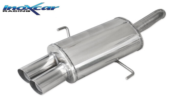 INOX CAR - POSTERIORE CON USCITA 2 X DIAM.80 RACING ALFA ROMEO 156 3.2 GTA (250CV) 2002
