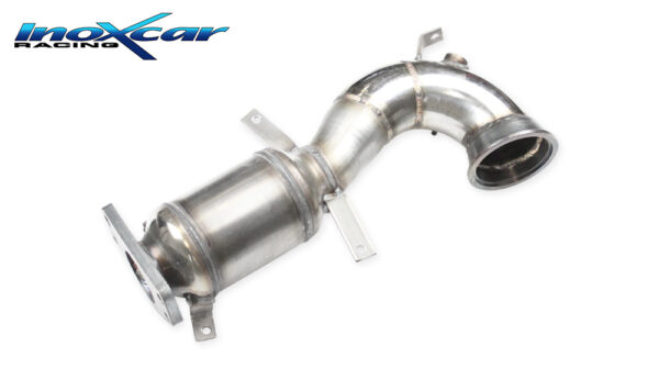 INOX CAR - TUBO SOSTITUZIONE CATALIZZATORE CON CAT. METALLICO ABARTH 500 1.4 T-JET 2008 / CABRIO 2010