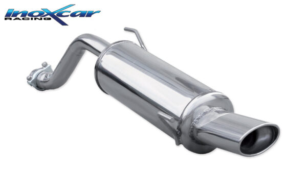 INOX CAR - POSTERIORE CON USCITA OVALE ALFA ROMEO MITO 1.4I (79CV) 2008–2012 (DIAM. 45)