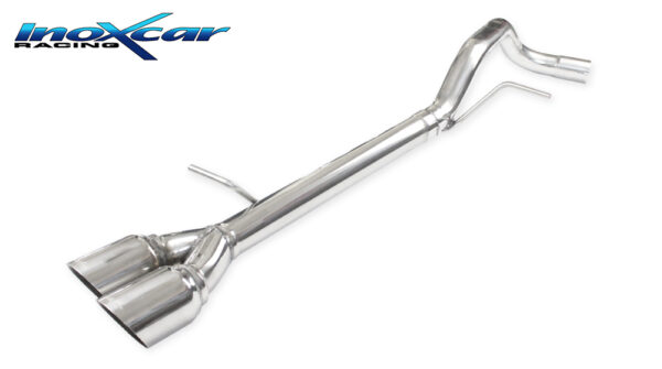 INOX CAR - POSTERIORE SENZA SILENZIATORE CON USCITA 2 X DIAM.80 RACING AUDI A1 / S1 8X 1.4 TFSI (150CV) 2011