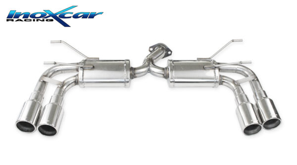 INOX CAR - POSTERIORE CON USCITA 2 X DIAM. 90 DX+SX + VALVOLA CON MOTORINO ELETTRICO + TELECOMANDO ABARTH 124 SPIDER 1.4T MULTIAIR (170CV) 2016