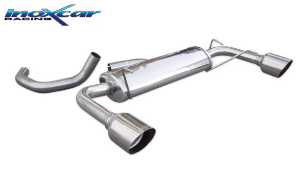 INOX CAR -  POSTERIORE CON USCITA DIAM. 102 RACING DX+SX ABARTH 595 1.4 TURBO T-JET (160CV) 2012