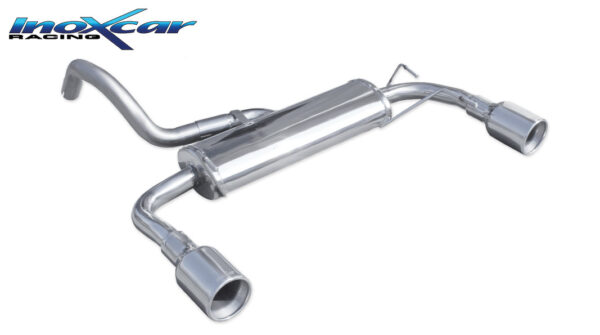 INOX CAR - POSTERIORE CON USCITA DIAM. 102 DX+SX ABARTH 595 1.4 TURBO T-JET (160CV) 2012