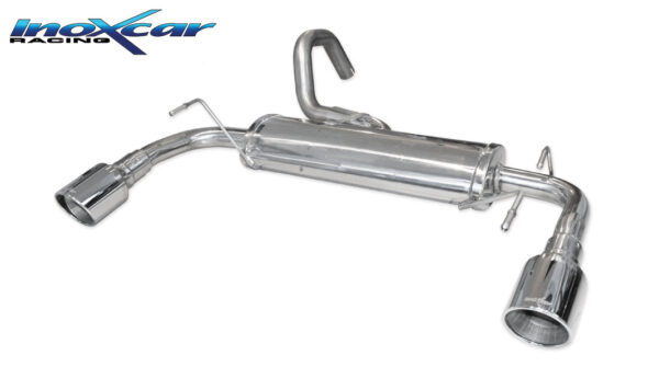 INOX CAR - POSTERIORE CON USCITA DIAM. 100 X RACE DX+SX ABARTH 595 1.4 TURBO T-JET (160CV) 2012