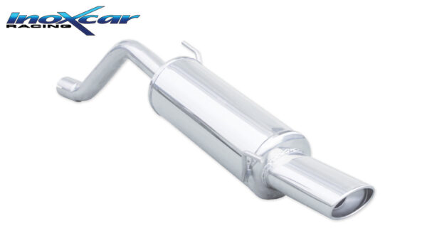INOX CAR - POSTERIORE CON USCITA OVALE ABARTH GRANDE PUNTO 1.4 T-JET (155CV) 2007