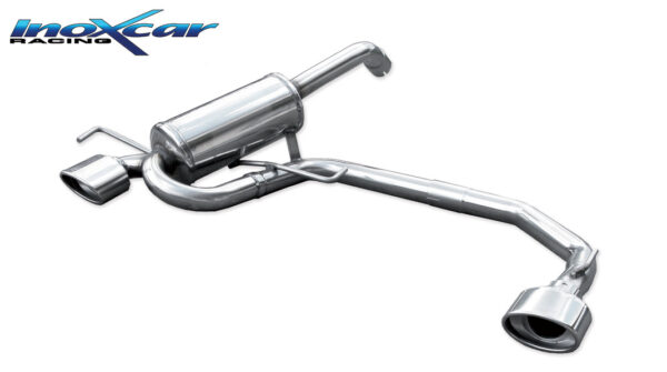 INOX CAR - POSTERIORE DUPLEX CON USCITA OVALE ALFA ROMEO 147 1.6 TS (120CV) 2001