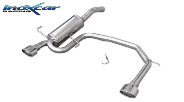 INOX CAR - POSTERIORE DUPLEX CON USCITA OVALE ALFA ROMEO GT 2.0 JTS (165CV) 2004