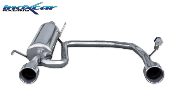 INOX CAR - POSTERIORE DUPLEX CON USCITA DIAM.102 ALFA ROMEO MITO 1.6 JTDM (120CV) 2008 (DIAM. 55)