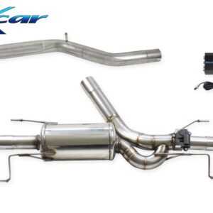 INOX CAR - POSTERIORE SILENZIATO DX+SX + VALVOLA CON MOTORINO ELETTRICO + TELECOMANDO ALFA ROMEO STELVIO 2.0 TURBO Q4 200CV / 280CV 2017