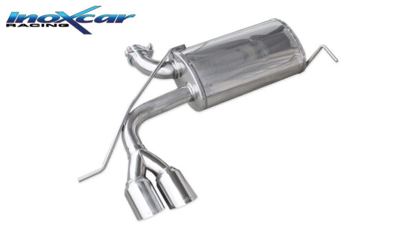 INOX CAR - POSTERIORE CON USCITA 2 X DIAM. 80 RACING AUDI  S3 8L 1.8 TURBO 210CV-225CV 99-03