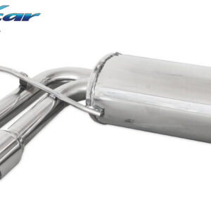INOX CAR - POSTERIORE CON USCITA 2 X DIAM.80 RACING AUDI A3 8P SPORTBACK 2.0 TDI 140CV 2003