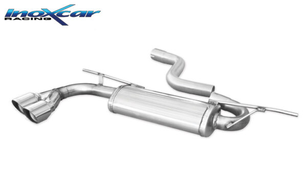 INOX CAR - POSTERIORE CON USCITA 2 X DIAM. 80 RACING AUDI A3 8V SPORTBACK 1.8 TFSI 180CV 2WD 2013