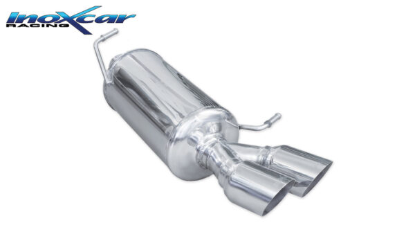 INOX CAR - POSTERIORE CON USCITA 2 X DIAM.80 RACING AUDI A4 B8 QUATTRO 2.0 TFSI 211CV 2008