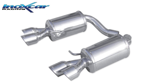 INOX CAR - POSTERIORE CON USCITA DX+SX 2 X DIAM.80 RACING AUDI S4 B8 AVANT 3.0 TFSI 333CV 2009