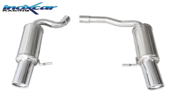 INOX CAR - POSTERIORE CON USCITA SINGOLA DIAM. 100 X-RACE DX+SX AUDI Q5 8R 3.0 TDI 239 CV 2009