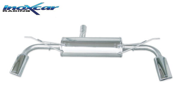 INOX CAR - POSTERIORE CON USCITA SINGOLA OVALE 120X80 OBLIQUO DX+SX AUDI Q7 3.0 TDI V6 233CV 2006