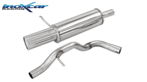 INOX CAR - POSTERIORE CON USCITA SINGOLA DIAM.102 AUDI TT 8N 1.8 TURBO 2WD 180CV 99-05