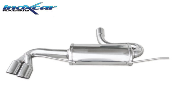 INOX CAR - POSTERIORE CON USCITA 2 X DIAM. 80 RACING AUDI TT 8J 1.8 TFSI 160CV 2008-2014