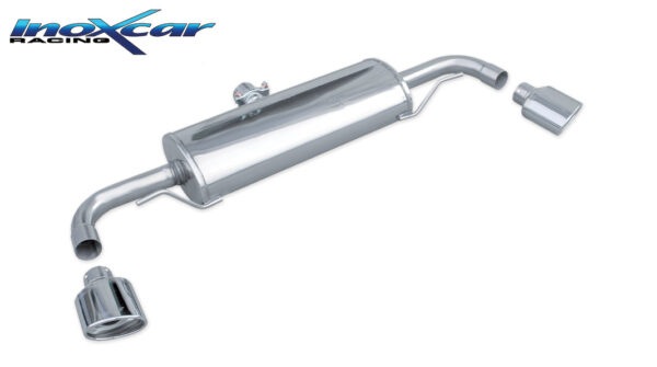INOX CAR - POSTERIORE DUPLEX CON USCITA OVALE AUDI TT 8J 3.2 V6 QUATTRO 250CV 2006