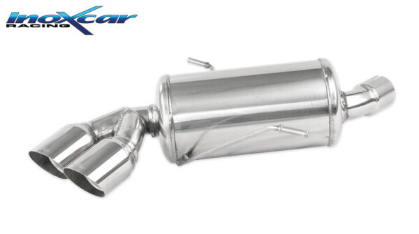 INOX CAR - POSTERIORE CON USCITA 2X DIAM.80 RACING BMW SERIE 1 E87 116i 118i 2004