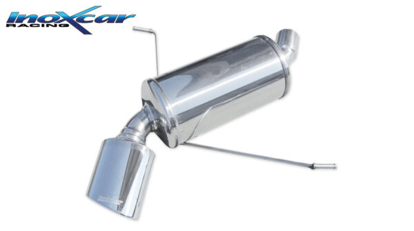 INOX CAR - POSTERIORE CON USCITA SINGOLA OVALE BMW SERIE 1 E87 116i 118i 2004