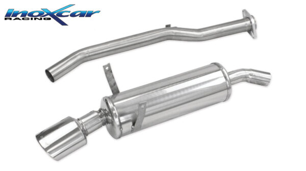 INOX CAR - POSTERIORE CON USCITA SINGOLA OVALE BMW SERIE 3 E36 318i 92-98