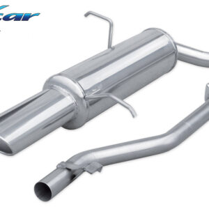 INOX CAR - POSTERIORE CON USCITA SINGOLA OVALE BMW SERIE 3 E36 318TI COMPACT 140CV 94-01