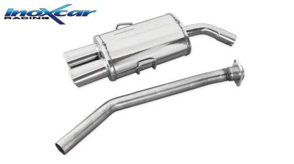 INOX CAR - POSTERIORE CON USCITA 2 X OVALE BMW SERIE 3 E36 323I 24V 170CV 1992