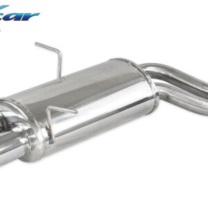 INOX CAR - POSTERIORE CON USCITA 2 X DIAM.80 X-RACE BMW SERIE 3 E46 320CI 170CV 2000